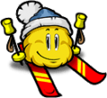 knuddels skiing Slack emoji