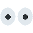 eyes center Slack emoji