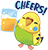 cheers bird Slack emoji