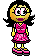 woman waving Slack emoji