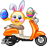 easter bunny moped Slack emoji