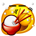 eat rice Slack emoji