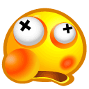 beaten up Slack emoji