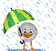 bird umbrella Slack emoji