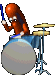 drummer hotdog Slack emoji