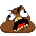 rage poop Slack emoji