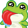 frog lick Slack emoji