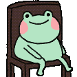 frog sit Slack emoji