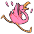 flamingo Slack emoji