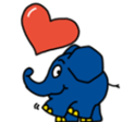 elephant love Slack emoji