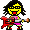 electric guitar rocker Slack emoji