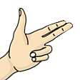finger guns right Slack emoji