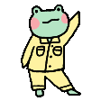 frog jammies Slack emoji