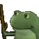 frog worrystick Slack emoji