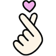 finger heart Slack emoji