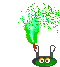 green confetti bounce Slack emoji