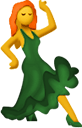 ginger dancer Slack emoji