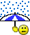 raining Slack emoji