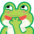 frog tehe Slack emoji