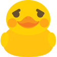 duck shy Slack emoji