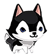 husky pup Slack emoji