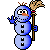 blue snowman Slack emoji