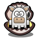 cow clamshell Slack emoji