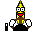 banana driving Slack emoji