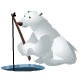 ice fishing polar bear Slack emoji