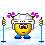 girl skiing Slack emoji