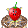 excited strawberry Slack emoji