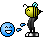 long legged bee Slack emoji