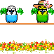 birds cheering Slack emoji