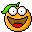 orange grin Slack emoji