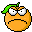 orange unhappy Slack emoji