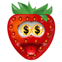 money strawberry Slack emoji