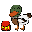 mallard drum Slack emoji