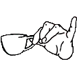 pinky up Slack emoji