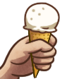 ice cream cone Slack emoji