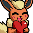 flareon love Slack emoji
