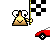 triangle race car Slack emoji