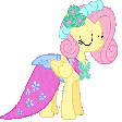 fluttershy dressed up Slack emoji
