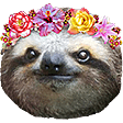 festival sloth Slack emoji