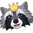 queen raccoon Slack emoji