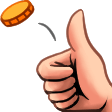 flip coin Slack emoji