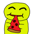 eat pizza Slack emoji