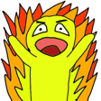 flaming Slack emoji