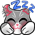 zzz cat Slack emoji