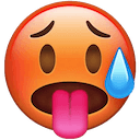 overheated Slack emoji