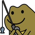 fishing frog Slack emoji